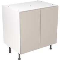 Kitchen Kit Flatpack J-Pull Kitchen Cabinet Base Unit Ultra Matt 800mm in Light Grey MFC