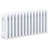 Arlberg 4-Column Horizontal Radiator 300 x 670mm 2002Btu in White Steel