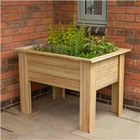 Forest Garden Large Kitchen Garden Planter 70 x 100 x 70cm in Natural Timber