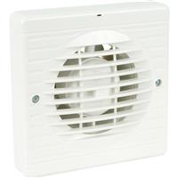 Airvent 100mm Part L Extractor Fan Humidistat in White ABS