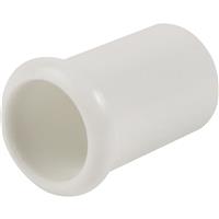 Unbranded PB / PEX Universal Pipe Insert 15mm (50 Pack) in White Plastic