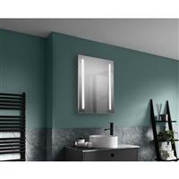 Sensio Uno LED Bathroom Mirror Cool 700 x 500mm in White Mirrored Glass