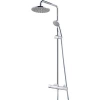 Ebb and Flo Ebb + Flo Cool Touch Thermostatic Bar Diverter Mixer Shower in Chrome Brass
