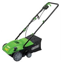 Draper 1500W 32cm Lawn Aerator & Scarifier 230v in Black/Green