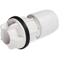 Hep2O Tank Connector 15mm x 1/2" in White Plastic