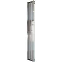Aeon Stria Designer Radiator 2000 x 325mm Btu 6401 in Brushed Stainless Steel