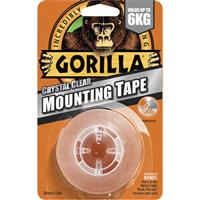 Gorilla Glue Gorilla Crystal Mounting Tape 25.4mm x 1.52m in Clear