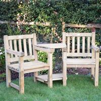 Forest Garden Harvington Love Seat 90cm (h) x 167cm (w) x 72cm (d) Timber