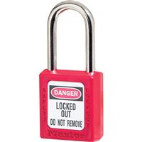 Master Lock Safety Lock-off Padlock 38 x 6 x 38mm in Red Plastic
