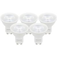 Wessex Electrical Wessex LED GU10 Dimmable Bulb 3.6W Cool White 345lm (5 Pack)