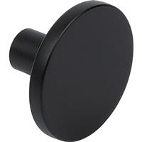 Hafele Como Knob Matt in Black Zinc Alloy