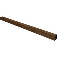 Forest Garden Brown Incised Fence Post 7ft - 210 x 10 x 10cm (4 Pack) in Dark Brown