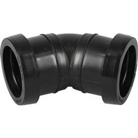 Aquaflow Push Fit Bend 40mm x 135deg in Black