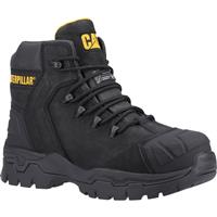 CAT Men's erpillar Everett Waterproof Metal Free Safety Boots in Black