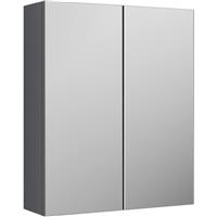 Nuie Arno Mirrored Cabinet 600mm in Grey MFC