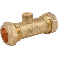 Reliance Valves Double Check Valve 15mm in Gold Dzr Brass