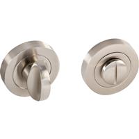 Eclipse Bathroom Thumbturn & Release Brushed in Nickel Zinc