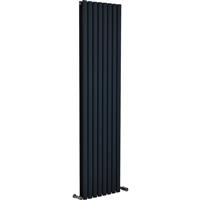 Ximax Bristol Designer Radiator 1800 x 468mm 4737Btu Double in Anthracite Steel