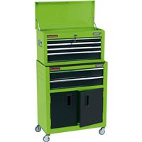 Draper Combined Roller Cabinet and Tool Chest in Green Steel