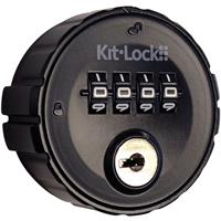 Codelocks Kitlock KL10 - Mechanical Combination Lock with Code Finder Key Up to 18mm Door Thickness in Black
