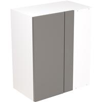 Kitchen Kit Flatpack Slab Kitchen Cabinet Wall Blind Corner Unit Ultra Matt 600mm in Dust Grey MFC
