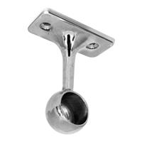 Hiatt Wardrobe Rail 19mm End Bracket (10 Pack) in Chrome Zinc