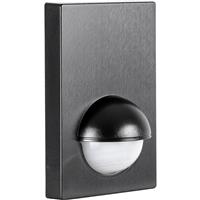 Zink 180deg Wall Mount PIR Sensor IP44 in Black Plastic