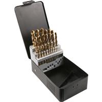 Abracs HSS Titanium Drill Bit Set (25 Piece) Steel