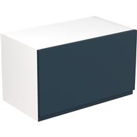 Kitchen Kit Flatpack J-Pull Kitchen Cabinet Wall Bridge Unit Ultra Matt 600mm in Indigo Blue MFC