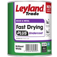 Leyland Trade Leyland Fast Drying Plus Water Based Undercoat White 750ml