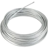 Galvanised Wire Rope 6mm x 10m in Silver