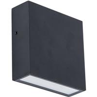 Lutec Gemini XF Wall Light IP54 7.4W 700lm 3000K in Black Die Cast Alumiunium