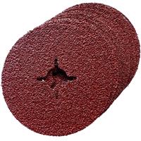Toolpak Fibre Sanding Discs 115mm 24 Grit (10 Pack) Steel