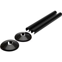 Talon Snappit Pipe Cover & Collar 200mm (2 Pack) in Black UPVC