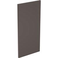 Kitchen Kit Flatpack J-Pull Kitchen Cabinet Wall End Super Gloss 800mm in Graphite Mdf