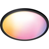 WiZ Smart LED SuperSlim Ceiling Light Colour 2600lm in Black Plastic