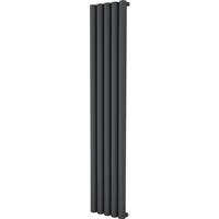 Ximax Amber Aluminium Designer Radiator 1800 x 345mm 3205Btu Anthracite in Anthracite Structure