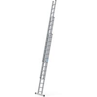 Zarges Everest Extension Ladder 3 x 14 D-Rung 4090 x 500 x 190mm Plastic