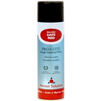 Industrial Spray Paint 500ml Safe in Red Plastic