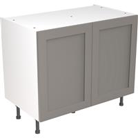 Kitchen Kit Flatpack Shaker Kitchen Cabinet Base Unit Ultra Matt 1000mm in Dust Grey MFC