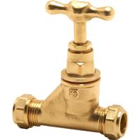 Pegler Yorkshire Pegler Brass Stopcock 22mm in Gold