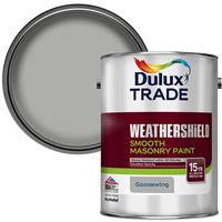Dulux Trade Weathershield Smooth Masonry Paint 5L in Goosewing