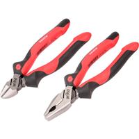 WIHA Combination Pliers & Diagonal Cutters 180mm & 160mm (2 Piece) Steel
