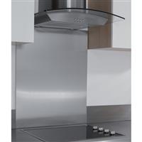 Hafele Stainless Steel Splashback 750 x 900mm in Silver