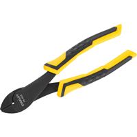 Stanley Control Grip Diagonal Plier Cutters 180mm in Yellow Carbon Steel