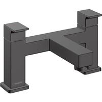 Hansgrohe Vernis Shape Taps Matt Bath Filler in Black Brass