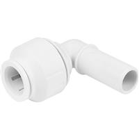 JG Speedfit Stem Elbow 10 x 10mm in White Plastic