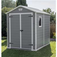 Keter Manor Shed 8' x 6' in Grey Durable Resin