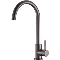 Reginox Taravo Mono Mixer Kitchen Tap in Gun Metal Stainless Steel