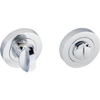 Eclipse Bathroom Thumbturn & Release Polished in Chrome Zinc